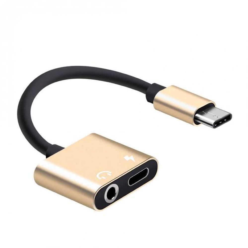Cable adaptador 2 en 1 a 3.5mm