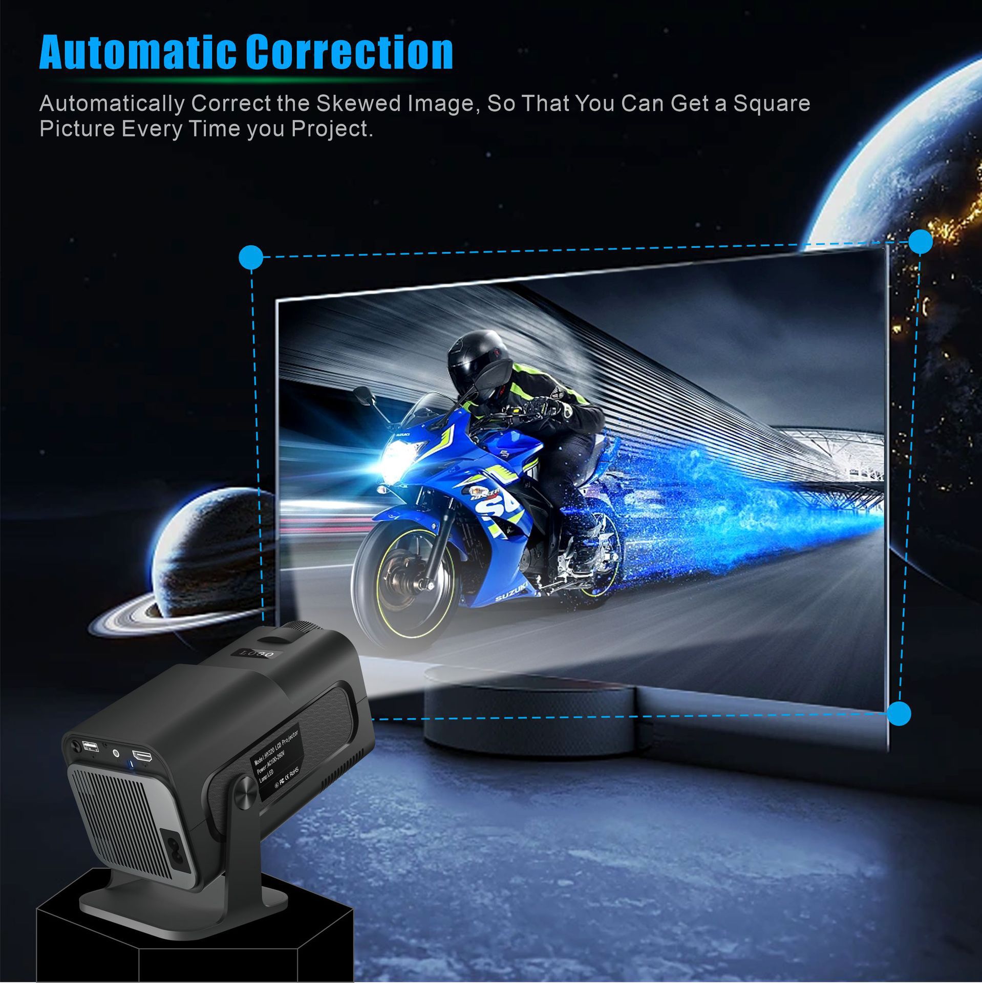 Proyector HY320 Mini 720P con sistema Android