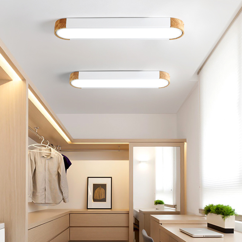 Lámpara de techo LED de tira estilo nórdico para balcón/pasillo