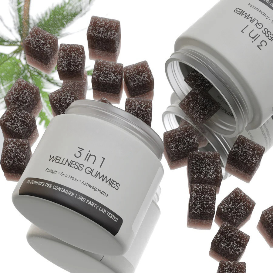 Gomitas Shilajit 3 en 1 para Hombres
