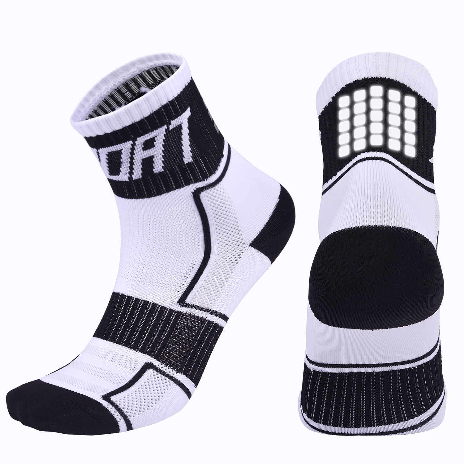 Calcetines de ciclismo reflectantes y transpirables