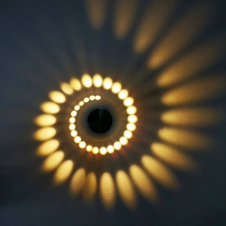Lámpara LED Espiral de Aluminio para Ambiente de Hotel, KTV y Club
