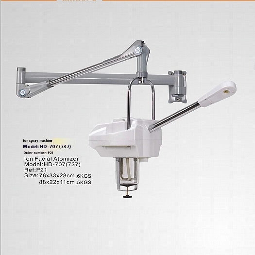 Vaporizador facial doméstico vertical con brazo colgante y spray caliente
