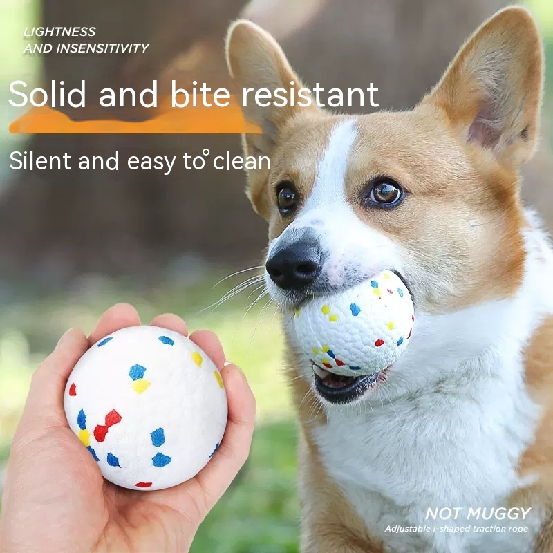Pelota de juguete para perros, resistente a mordeduras, alto rebote