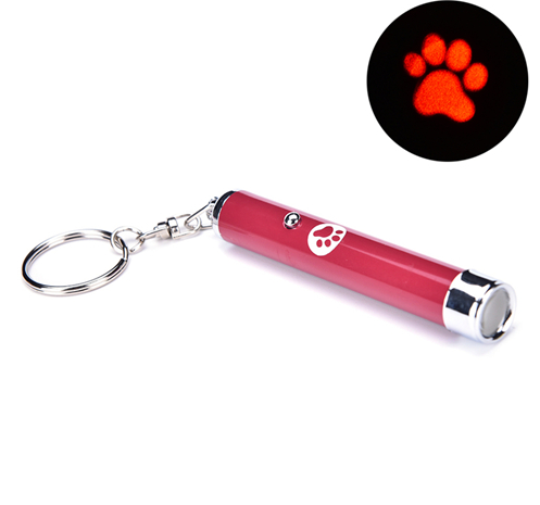 Linterna LED con proyección de ratón para gatos
