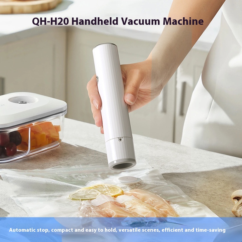 Máquina de sellado al vacío portátil recargable inteligente para alimentos
