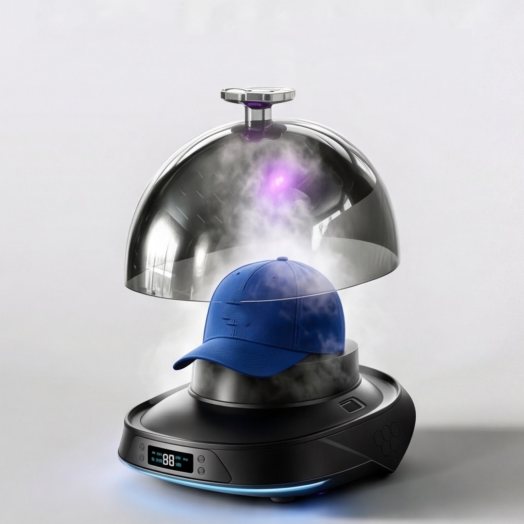 Máquina multifuncional para el cuidado de gorros y pelucas