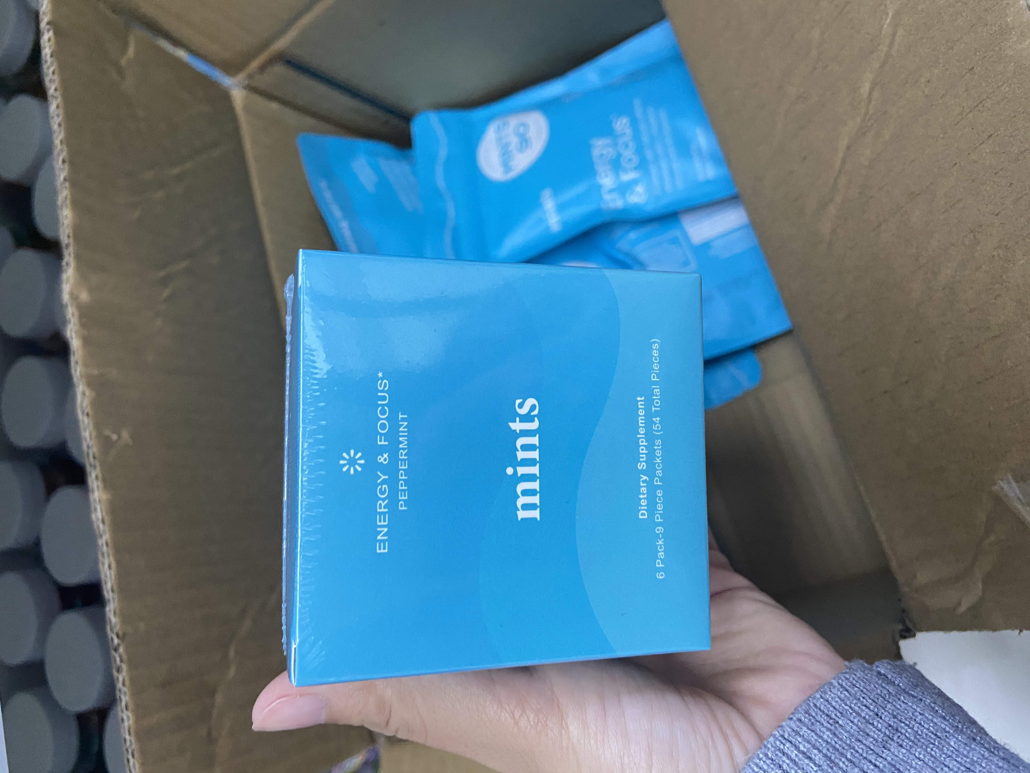 Tabletas de Cafeína con Menta para Energía