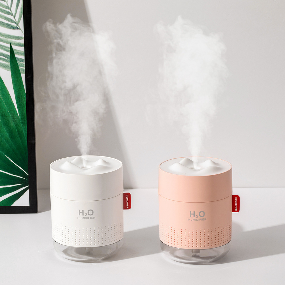 Humidificador con luz nocturna, carga USB, para escritorio