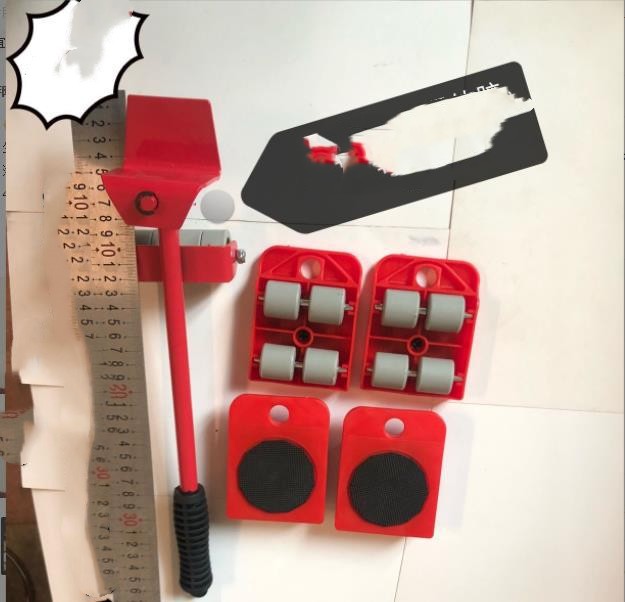 Set de rodillos móviles de plástico para mover muebles pesados