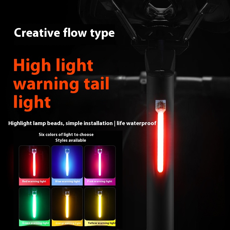 Luz trasera de bicicleta con carga USB