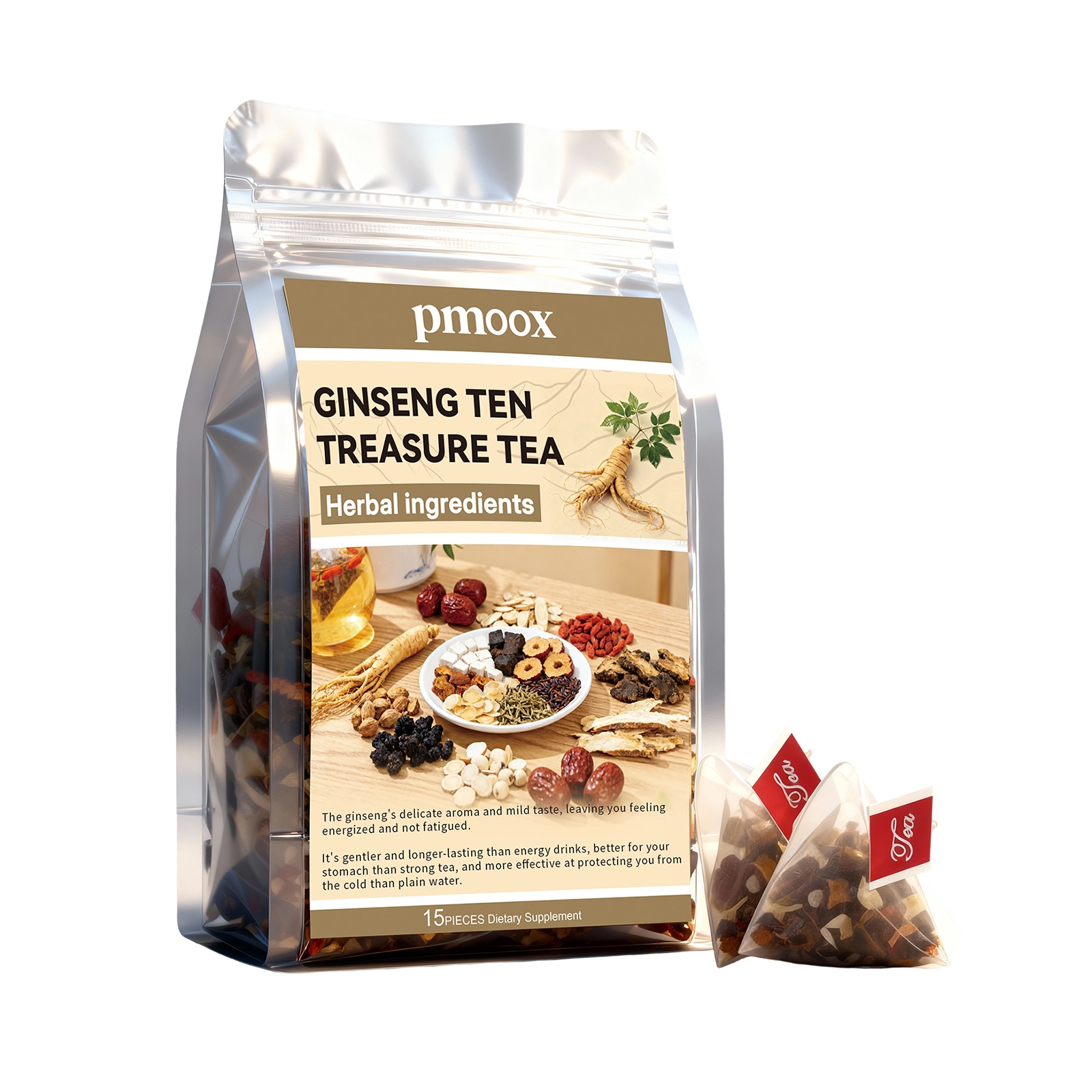 Té nutritivo integral de ginseng
