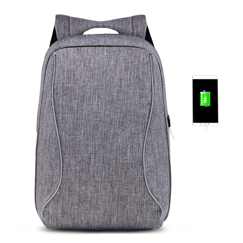 Mochila antirrobo de 15 pulgadas para laptop, carga USB, hombre, negocios y viaje