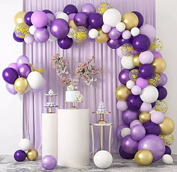 Guirnalda de globos tipo arco para decoración