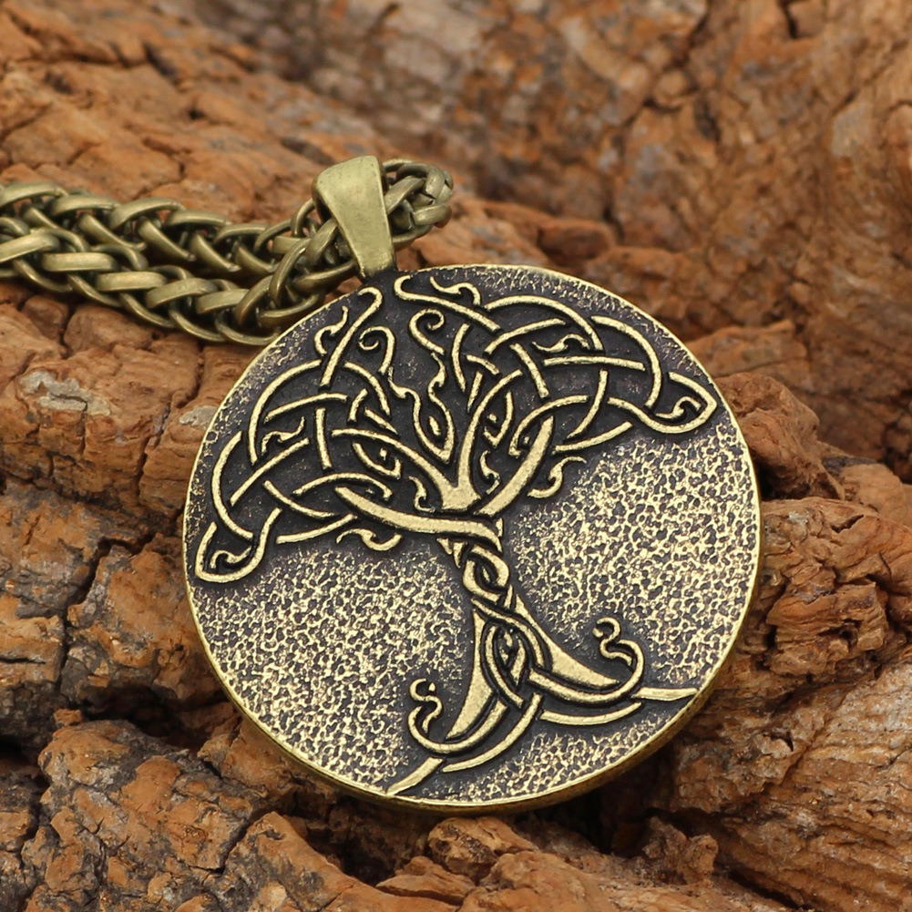 Collar largo con tótem vikingo Árbol de la Vida