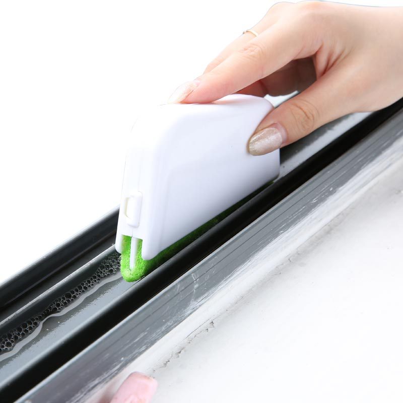 Cepillo para ranuras para limpiar rieles de ventanas