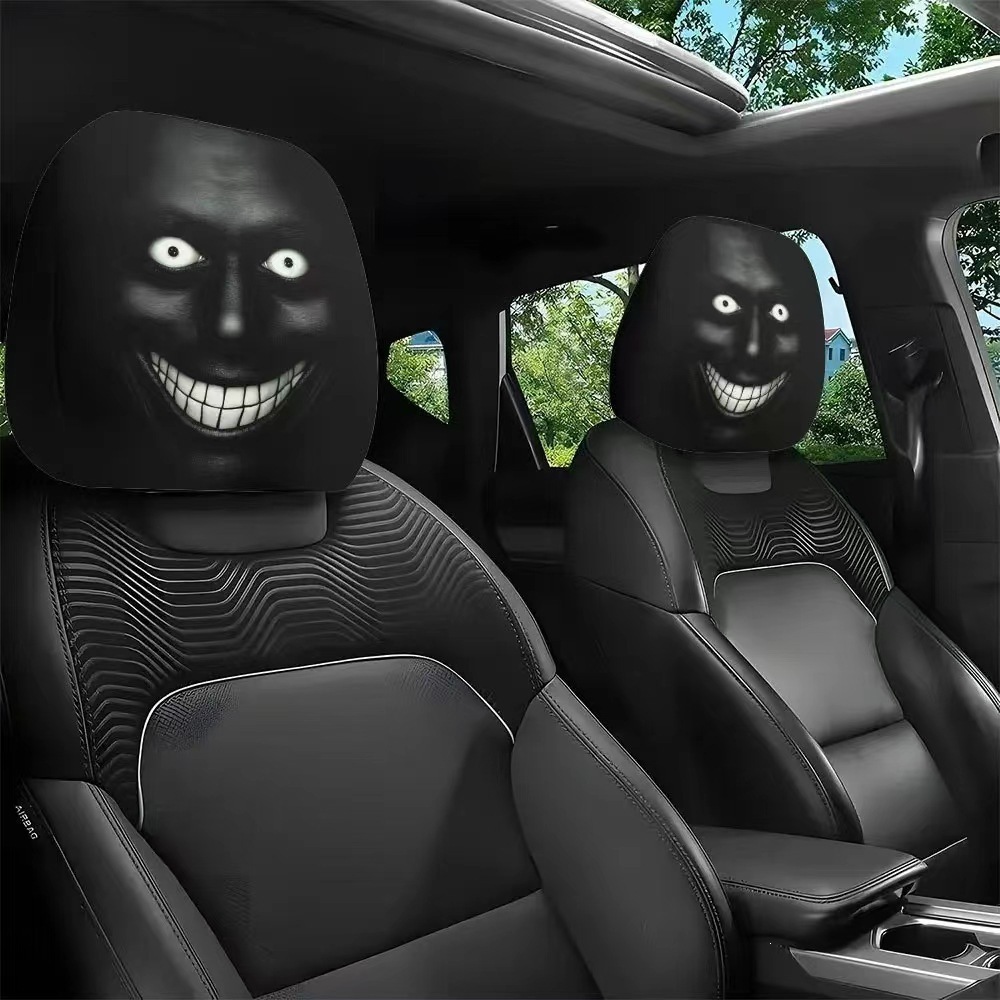 Funda de almohada elástica universal para coche, divertida y peculiar
