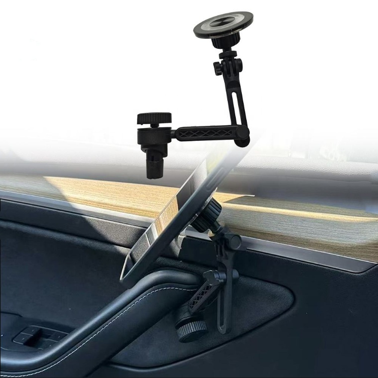 Soporte retráctil 360 para teléfono de aleación, ajustable, para puerta, Tesla Model 3