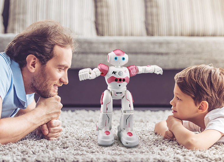 Juguete robot inteligente de baile eléctrico con control remoto para niños