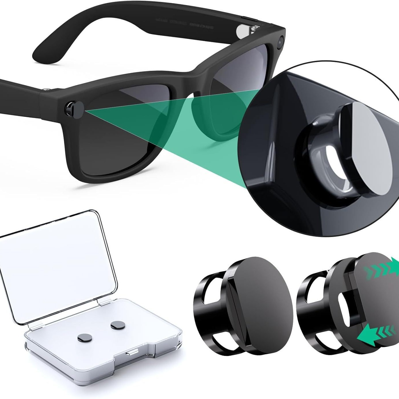 Pegatina protectora de privacidad para indicador LED de gafas inteligentes