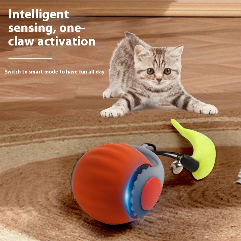 Pelota de juguete automática para gatos con gravedad