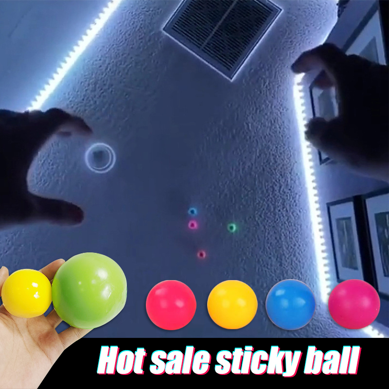 Pelota pegajosa antiestrés para pared