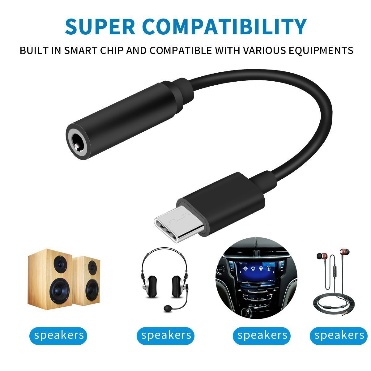 Adaptador de audio LeTV para teléfono y auriculares