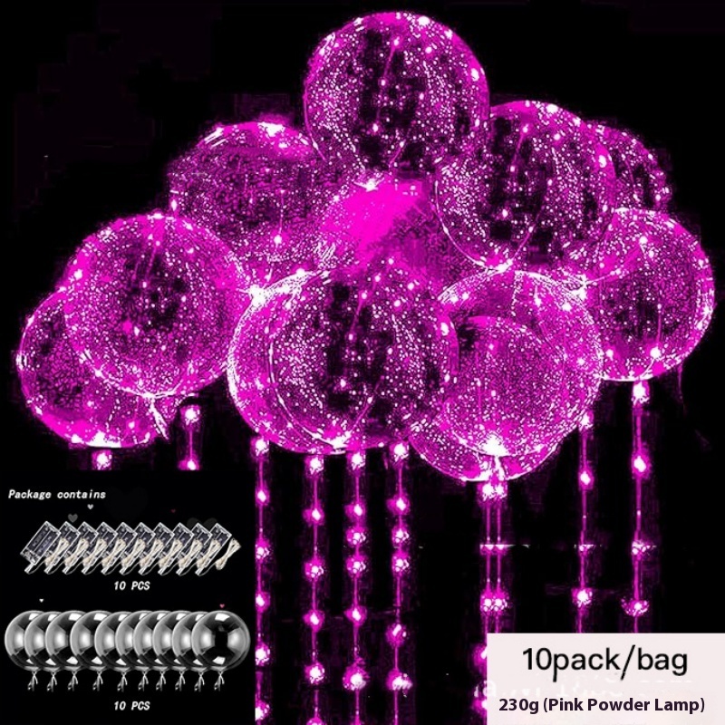 Globo LED flotante y luminoso para decoración de fiesta
