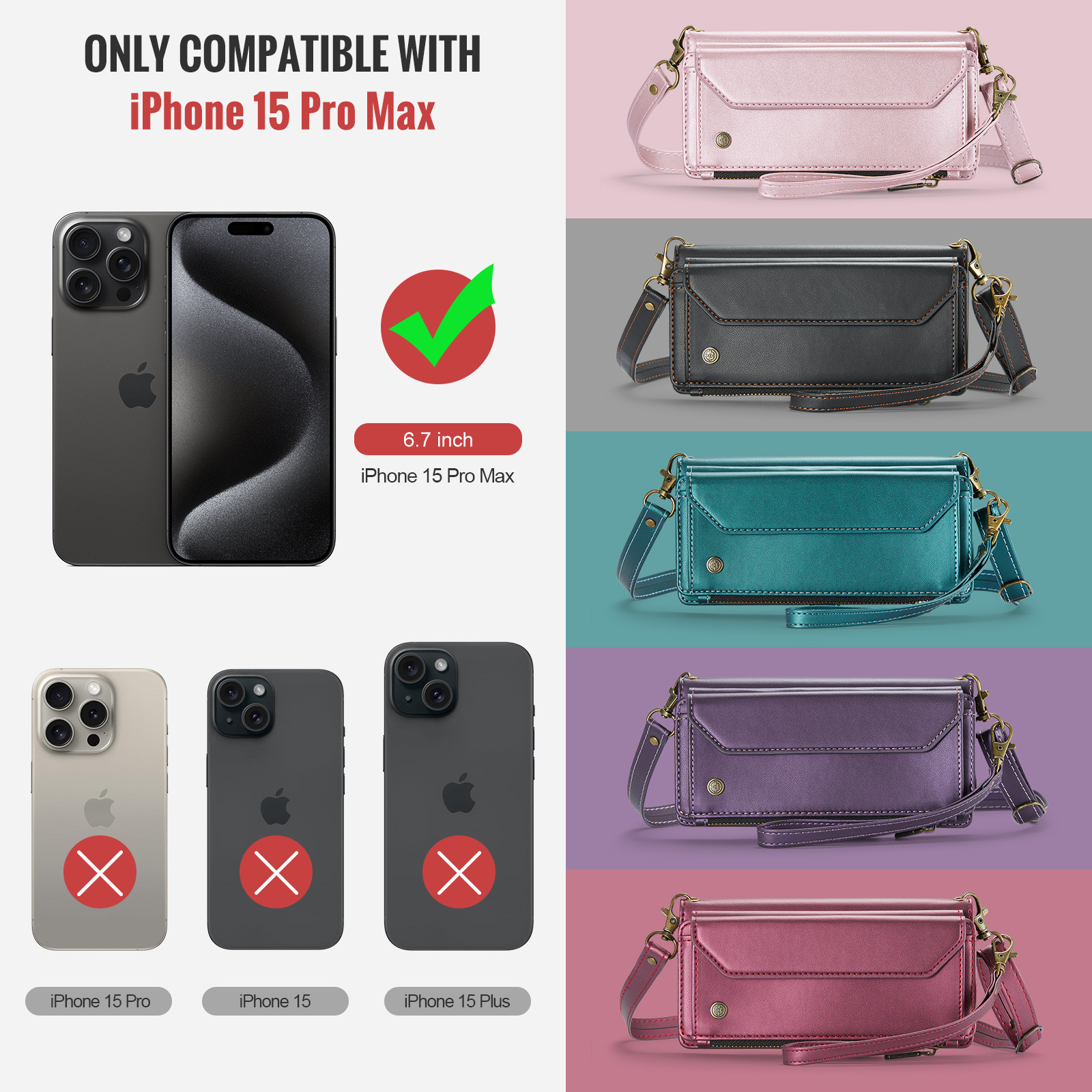 Funda de cuero para teléfono móvil
