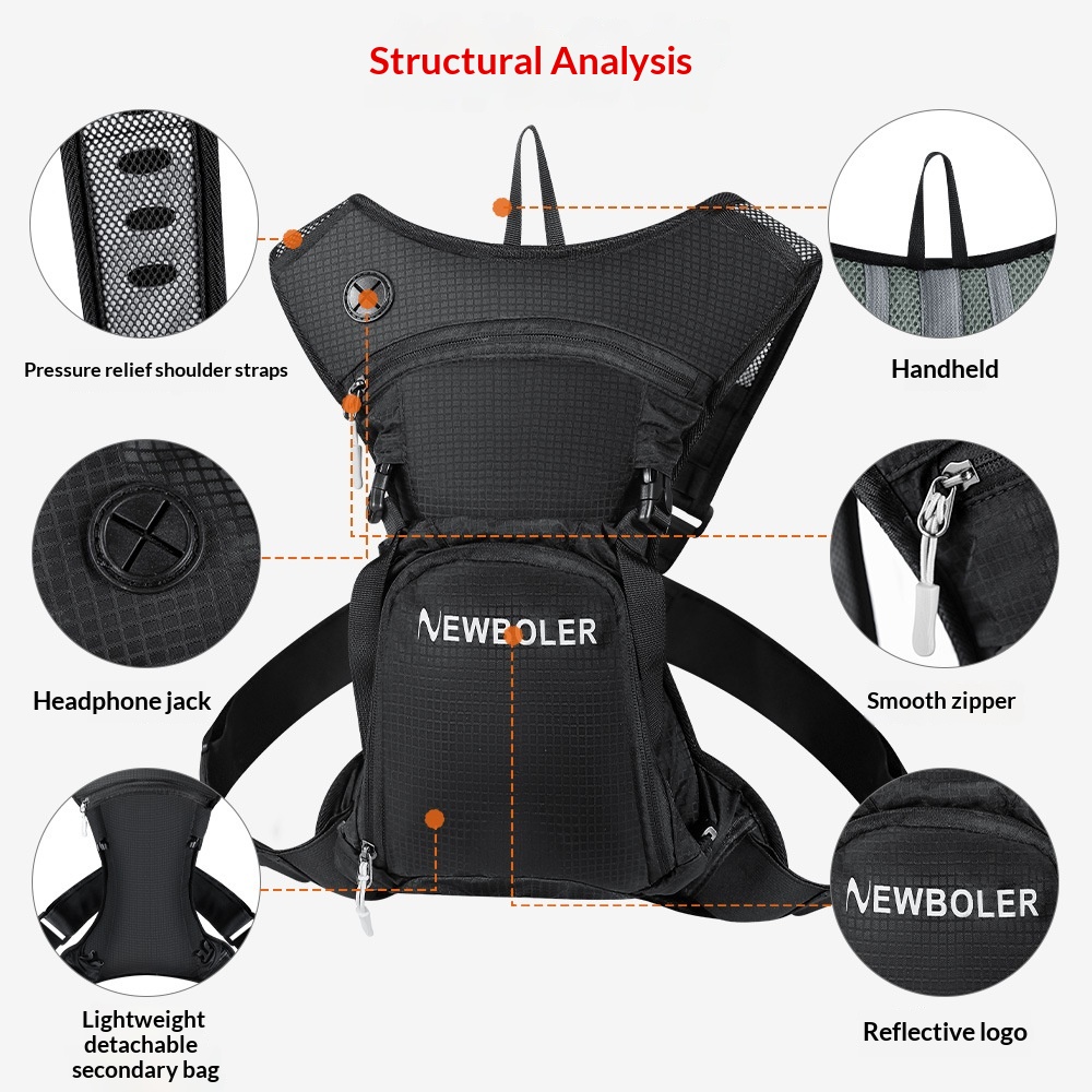 Mochila de doble hombro para ciclismo y motocicleta