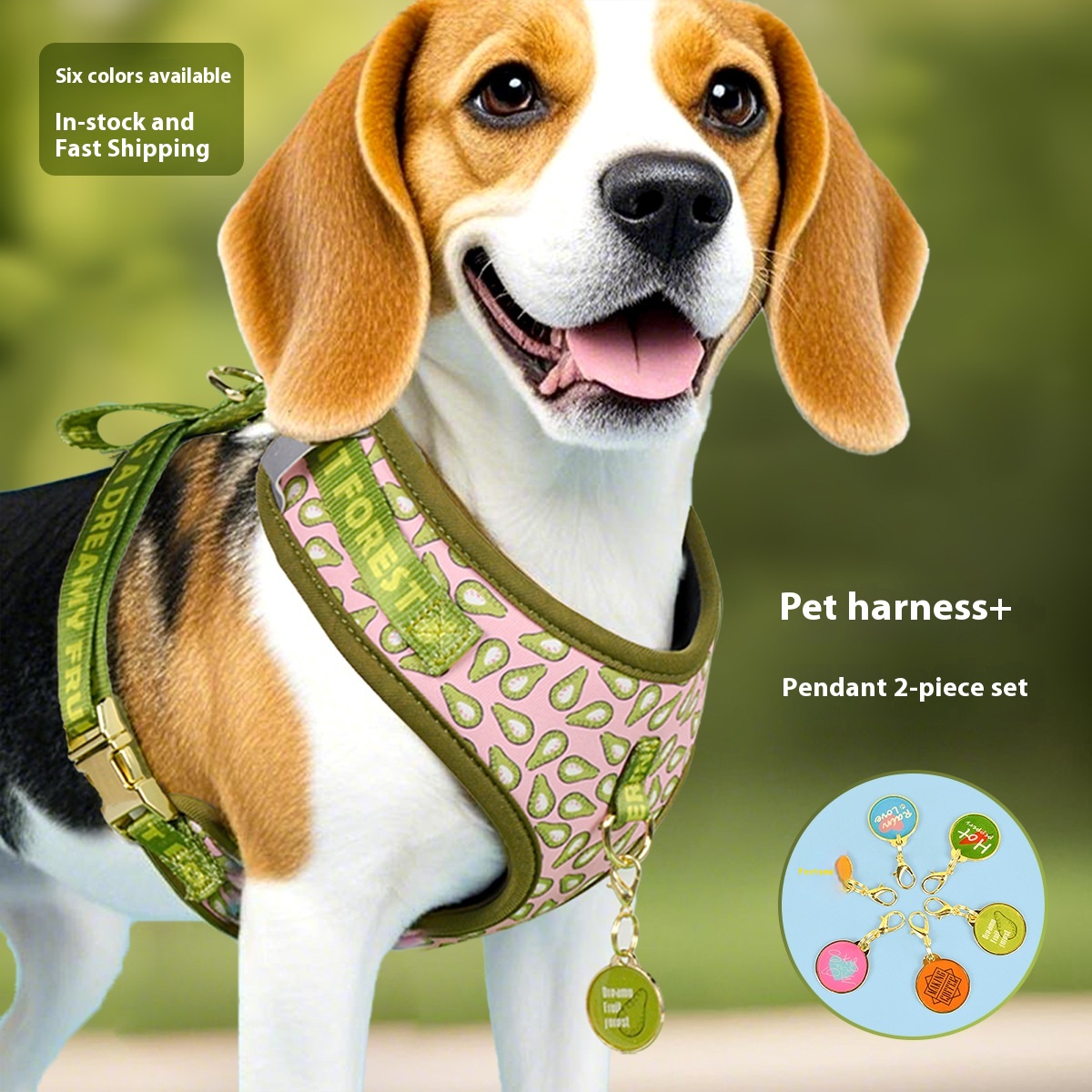 Arnés ajustable transpirable de moda para perro